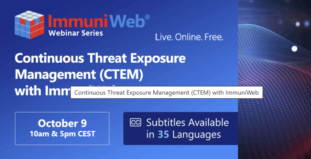 immuniweb 9.10.25